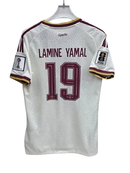 Spain jersey with lamine yamal