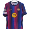 Barcelona jersey with lamine yamal +UCL patches