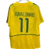 2002 Brazil home jersey with ronaldinho